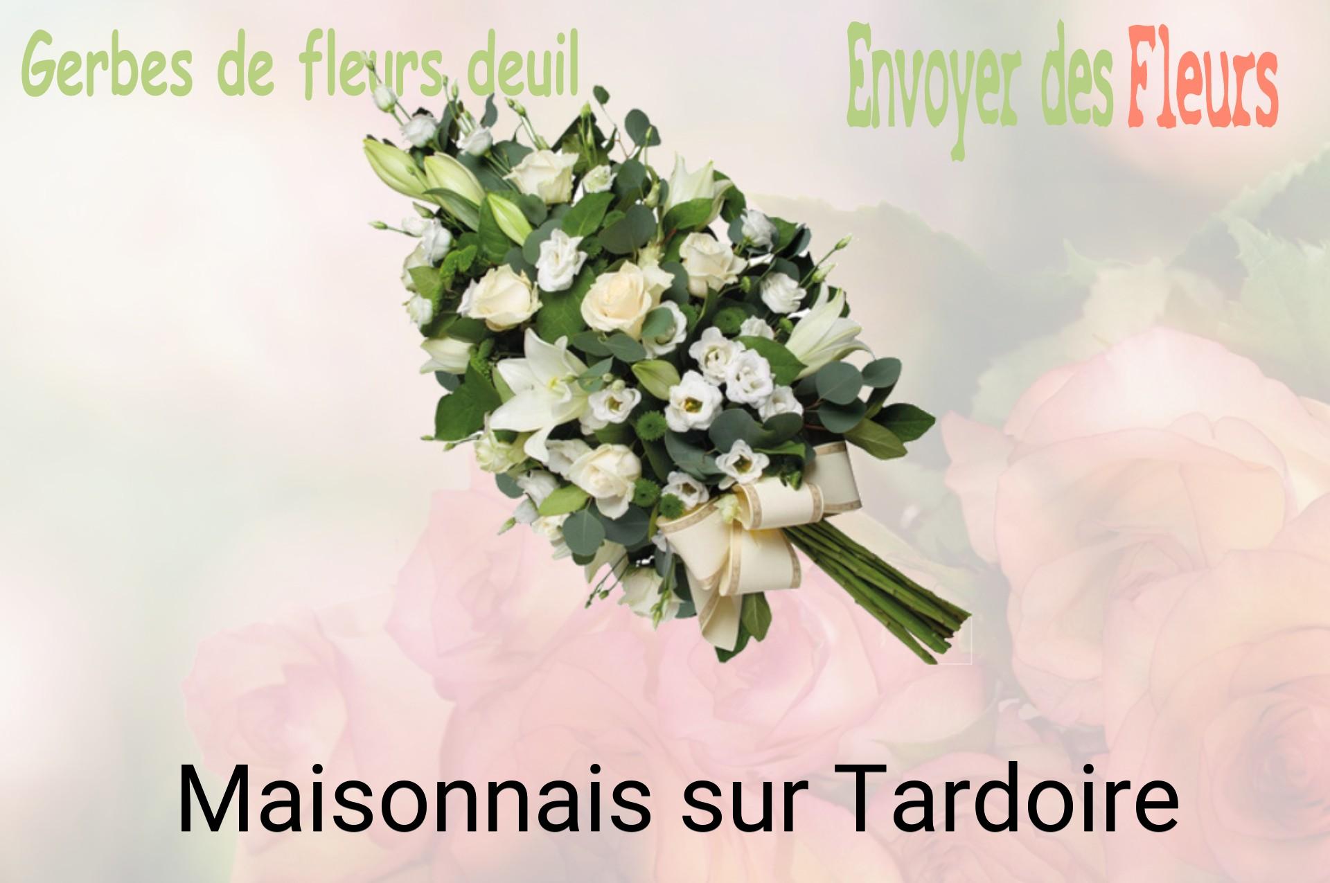 Gerbe de fleurs de deuil livrée à Maisonnais-sur-Tardoire
